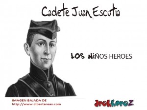 Cadete Juan Escutia los niños heroes