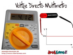Voltaje Directo Multimetro Electronica