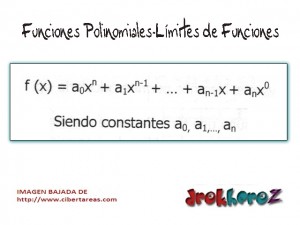 Funciones Polinomiales Límites de Funciones Calculo Diferencial