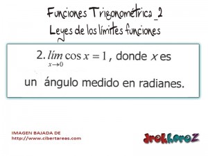 Funciones Trigonométricas  Leyes de los límites funciones Calculo Diferencial