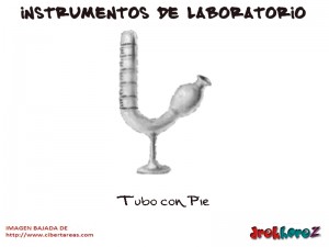 Tubo con Pie-Instrumentos de Laboratorio