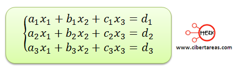 Ecuaciones simultaneas de tres por tres con solución o sin solución 3