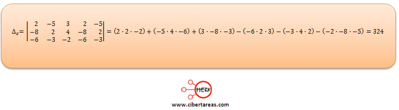 Ecuaciones simultaneas de tres por tres con solución o sin solución ejemplo 2