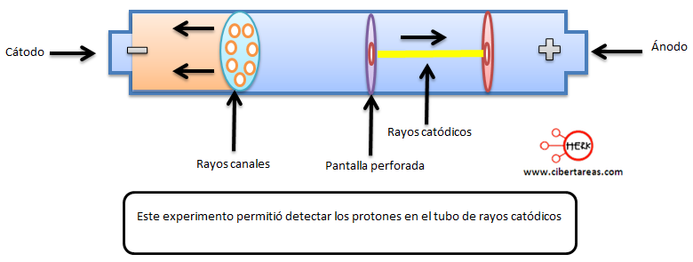 El protón y los rayos canales