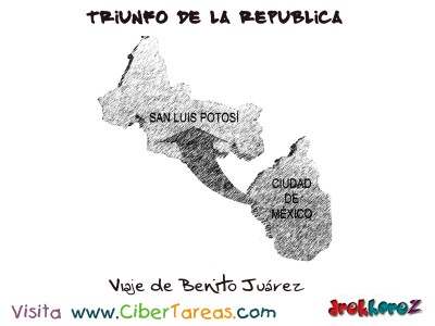 Viaje de Benito Juarez-Triunfo de la Republica