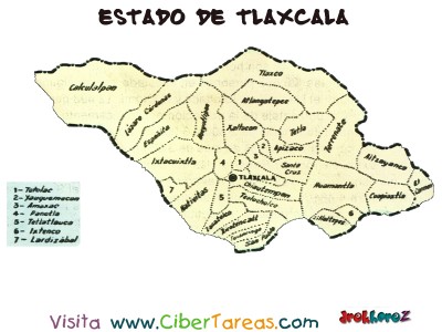 Estado de Tlaxcala -Mapa