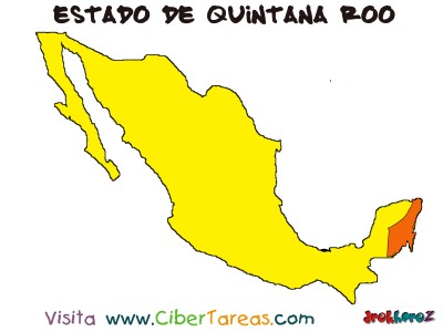 Mapa del Estado de Quintana Roo