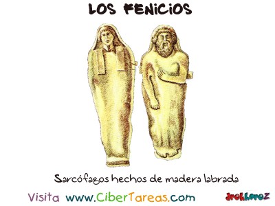 Sarcofagos hechos de madera labrada - Los Fenicios