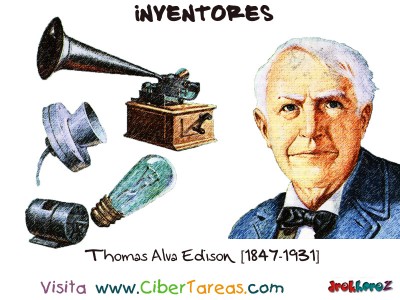 Thomas Alva Edison-1847-1931-Inventores