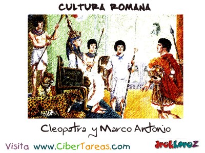 Cleopatra y Marco Antonio - Cultura Romana