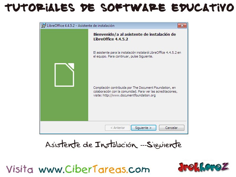 Instalación de Libre Office en Windows – Tutoriales de Software Educativo –  CiberTareas