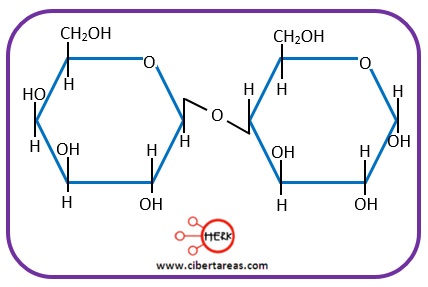 estructura molecula lactosa