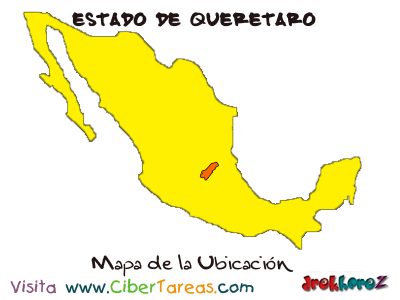 Mapa de la Ubicacion Estado de Queretaro