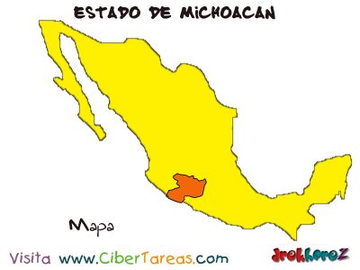 Mapa Estado de Michoacan
