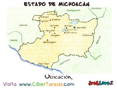 Ubicacion Estado de Michoacan