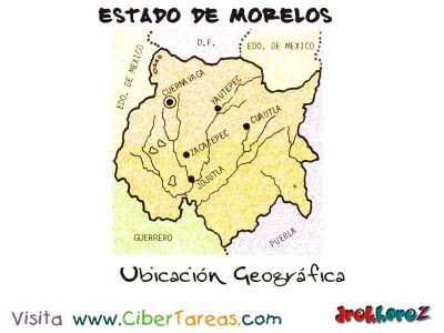 Ubicacion Geografica Estado de Morelos