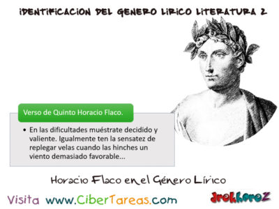 Horacio Flaco en el Genero Lirico Identificacion del Genero Lirico en Literatura