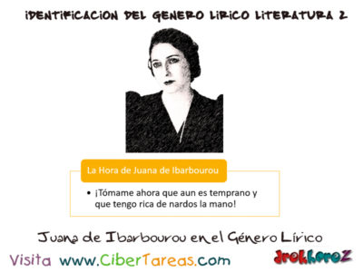 La Hora de Juana de Ibarburou en el Genero Lirico Identificacion del Genero Lirico en Literatura