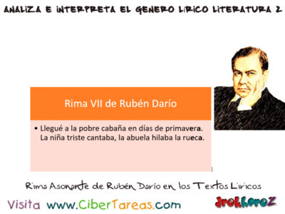 Rima Asonante de Ruben Dario en los Textos Liricos Analiza e Interpreta el Genero Lirico en Literatura