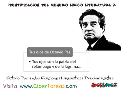 Tus ojos de Octavio Paz en el Genero Lirico Identificacion del Genero Lirico en Literatura