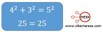 teorema de pitagoras ejemplo