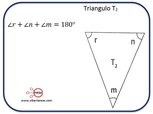 triangulo t suma de angulos interiores y exteriores matematicas