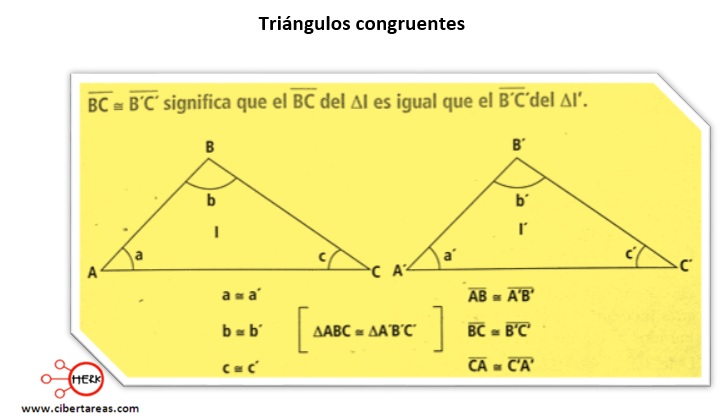 triangulos congruentes matematicas