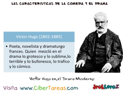 Victor Hugo en el Drama Moderno Las caracteristicas de la Comedia y el Drama Literatura