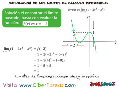 Límites de funciones polinomiales y su grafical Calculo Diferencial
