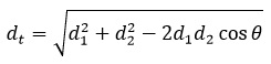 formula para obtener la magnitud de un vector