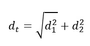 formula para sumar vectores utilizando el teorema de pitagoras