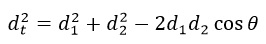 ley de coseno ecuacion matematica