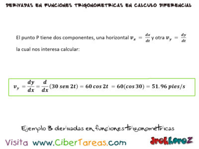 Ejemplo  Reglas para derivar las funciones trigonometricas Calculo Diferencial