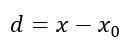 ecuacion para calcular la distancia de un objeto