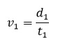 ejemplo del calculo de la velocidad media a