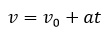 ecuacion para calcular la magnitud de la aceleracion