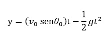 ecuacion para calcular el movimiento parabolico formula