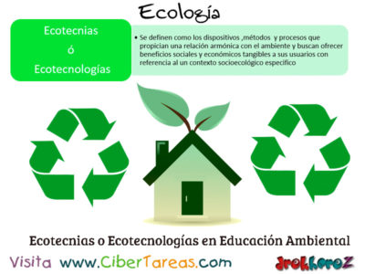 Ecotenias o Ecotecnologias en la Educacion Ambiental Ecologia