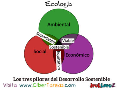 Los tres Pilares del desarrollo sostenible en la Educacion Ambiental Ecologia