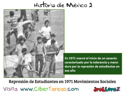 Luis Echeverria Represion de Estudiantes en  Movimientos Sociales en Mexico Contemporaneo Historia de Mexico