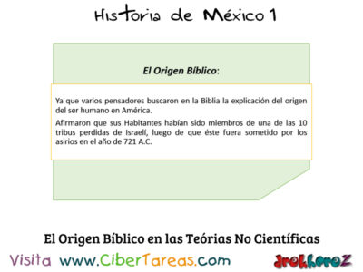 El Origen Bíblico, Fenicio y Atlántico en Teorías No Científicas – Historia de México 1 0