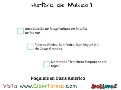 La Trincheras, Paquimé, Hohokam en Oasis Américas – Historia de México 1 1