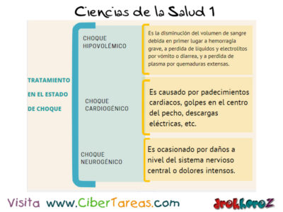 Tipos, Características y tratamiento en el Estado de Choque – Ciencias de la Salud 1 1