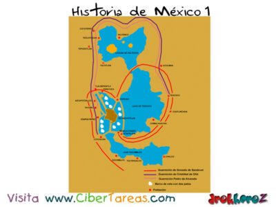Mapa Sitio Militar a México Tenochtitlan – Historia de México 1 0