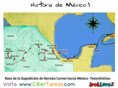 La expedición de Hernán Cortés hacia México Tenochtitlan – Historia de México 1 0