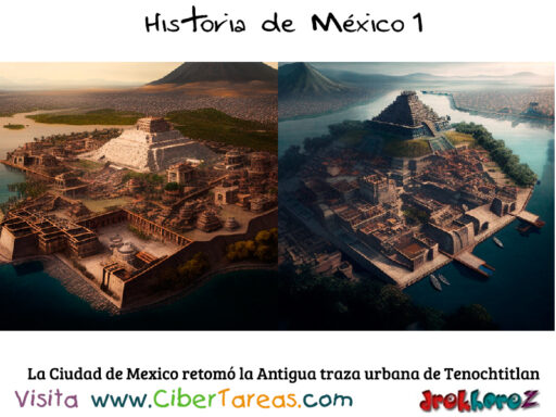 Antigua traza urbana de Tenochtitlan  y su transformación Nueva España – Historia de México 1 0