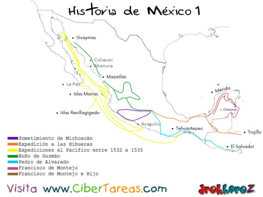 La Expediciones de los Españoles a Partir de 1521 – Historia de México 1 0