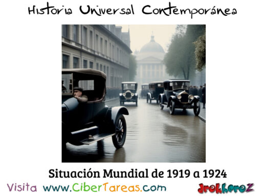 Situación mundial de 1919 a 1924 – Historia Universal Contemporánea 1